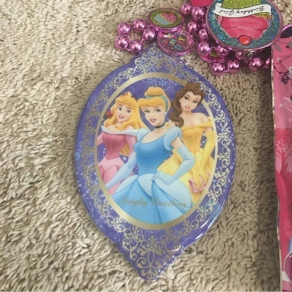 Disney Princess puzzle and coin purse. Birthday beads